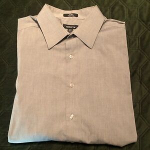 Claiborne Men's Gray Button-Up Dress Shirt
